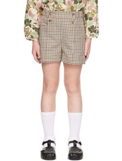 Kids Beige Diplome Shorts