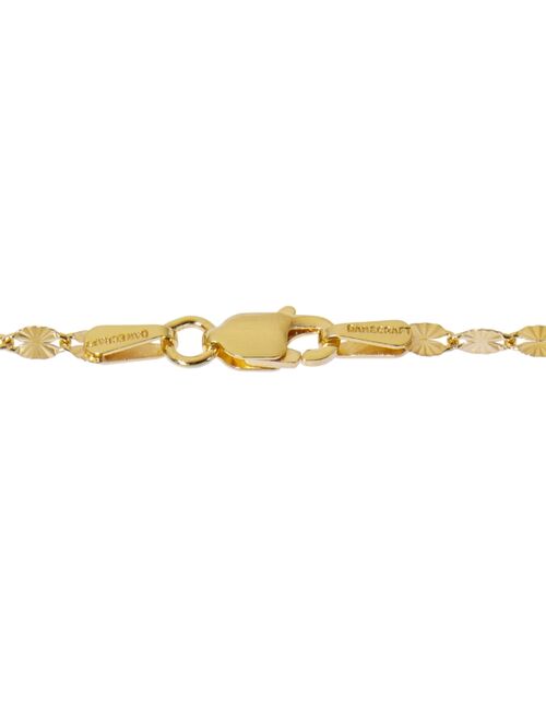 Giani Bernini Textured Disc Ankle Bracelet, Created for Macy's