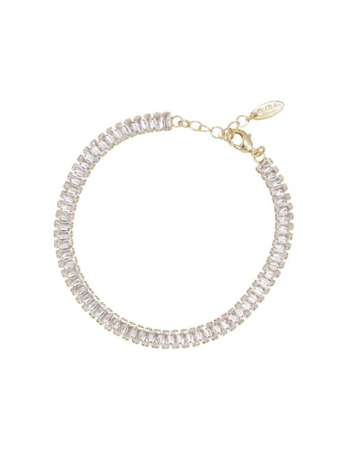 ETTIKA Rhinestone Baguette Women's Anklet