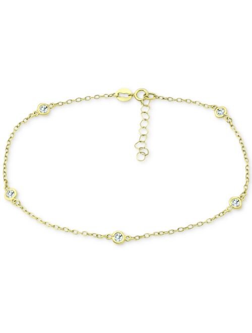 Giani Bernini Multi-Stone Ankle Bracelet (Also in Cubic Zirconia), Created for Macy's