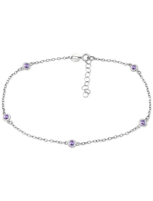 Giani Bernini Multi-Stone Ankle Bracelet (Also in Cubic Zirconia), Created for Macy's