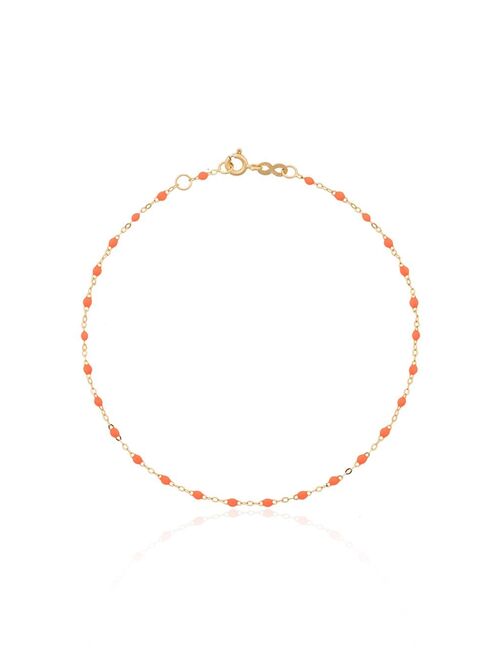 Gigi Clozeau 18kt yellow gold beaded charm anklet