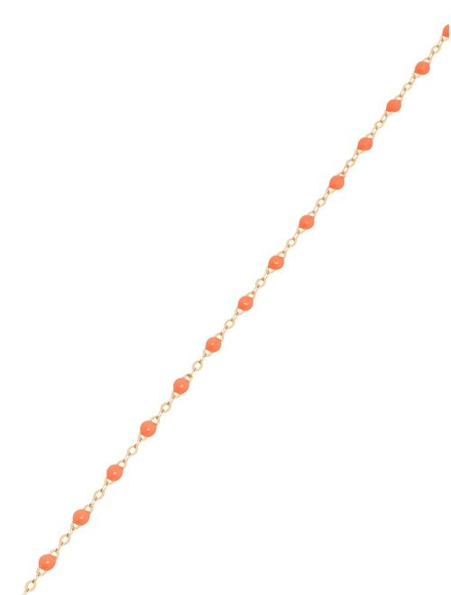 Gigi Clozeau 18kt yellow gold beaded charm anklet