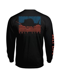 Men's Sailin' Flag Graphic Long-Sleeve T-Shirt