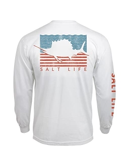 Men's Sailin' Flag Graphic Long-Sleeve T-Shirt