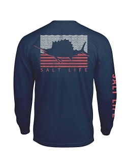 Men's Sailin' Flag Graphic Long-Sleeve T-Shirt