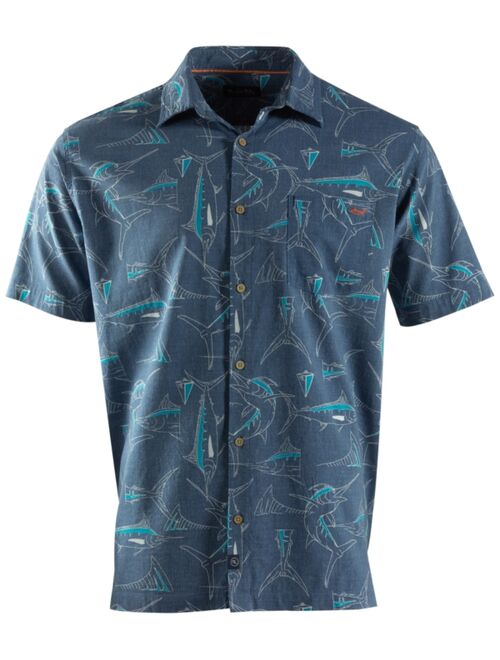 SALT LIFE Men's Fintastic Short-Sleeve Button-Front Shirt