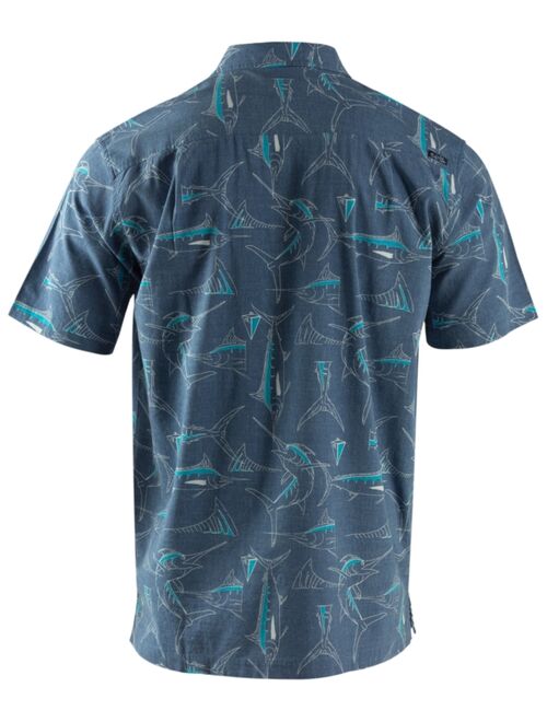 SALT LIFE Men's Fintastic Short-Sleeve Button-Front Shirt