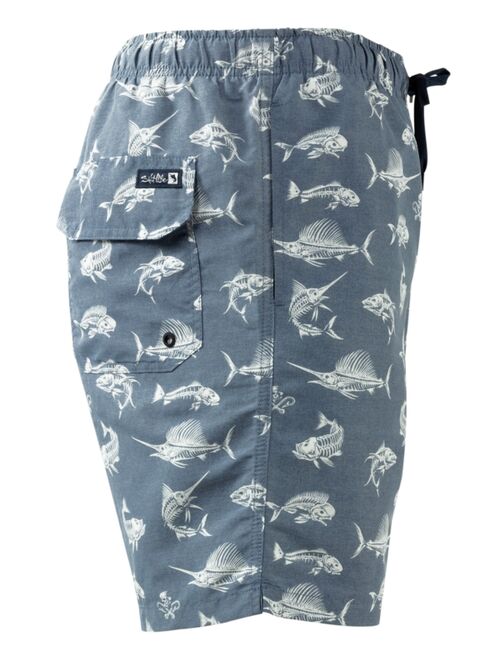 SALT LIFE Men's Fish N' Bones Board Shorts