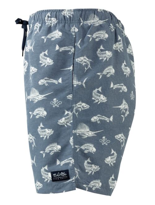 SALT LIFE Men's Fish N' Bones Board Shorts