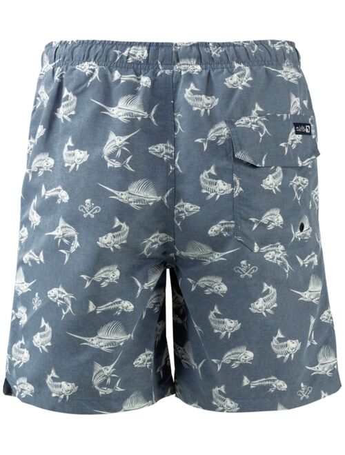 SALT LIFE Men's Fish N' Bones Board Shorts