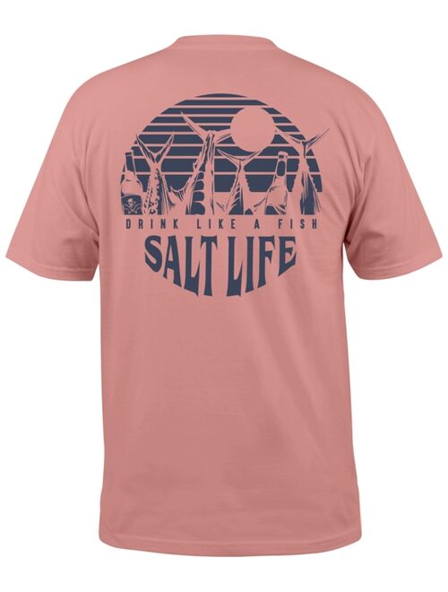 SALT LIFE Men's Drink Like A Fish Graphic T-Shirt