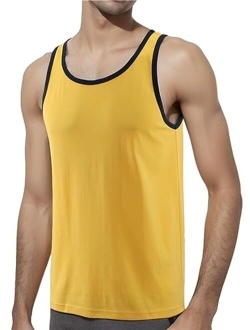 Estepoba Men's Casual Soft Slim Fit Active Running Gym Basketball Sleeveless T Shirts Tank Top