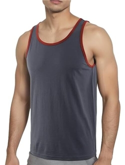 Estepoba Men's Casual Soft Slim Fit Active Running Gym Basketball Sleeveless T Shirts Tank Top