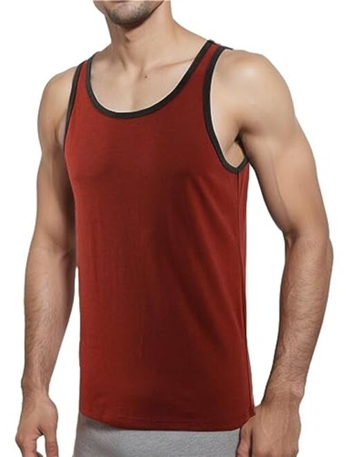 Estepoba Men's Casual Soft Slim Fit Active Running Gym Basketball Sleeveless T Shirts Tank Top