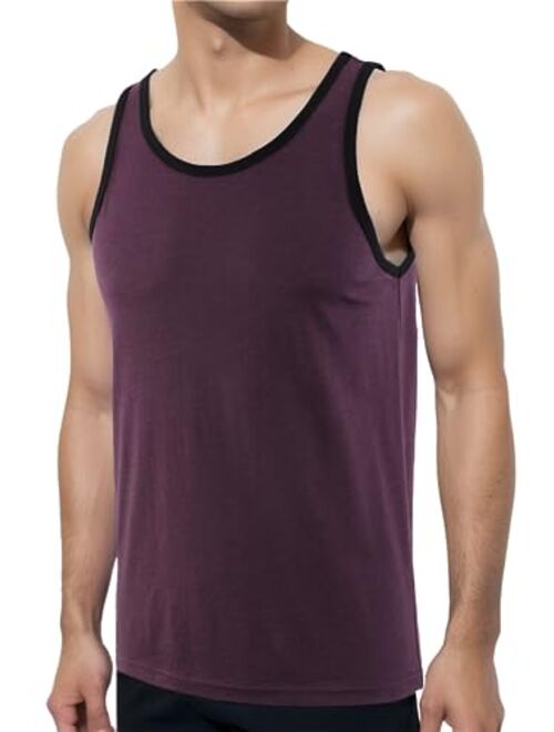 Estepoba Men's Casual Soft Slim Fit Active Running Gym Basketball Sleeveless T Shirts Tank Top