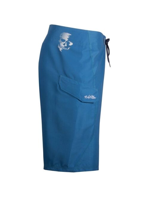 SALT LIFE Men's Stealth Bomberz Aqua Shorts