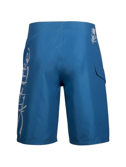 SALT LIFE Men's Stealth Bomberz Aqua Shorts