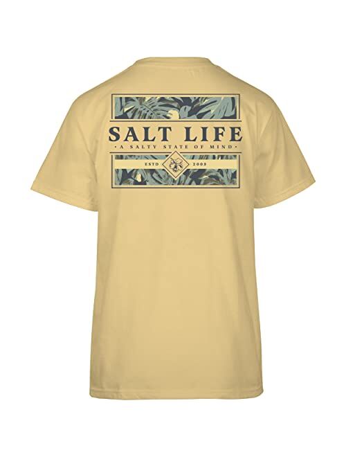 SALT LIFE Women's Loungin Hibiscus Cotton Graphic T-Shirt