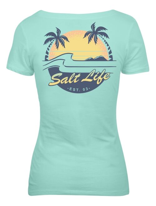 SALT LIFE Women's Island Living Cotton Graphic T-Shirt