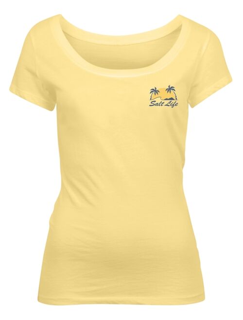 SALT LIFE Women's Island Living Cotton Graphic T-Shirt