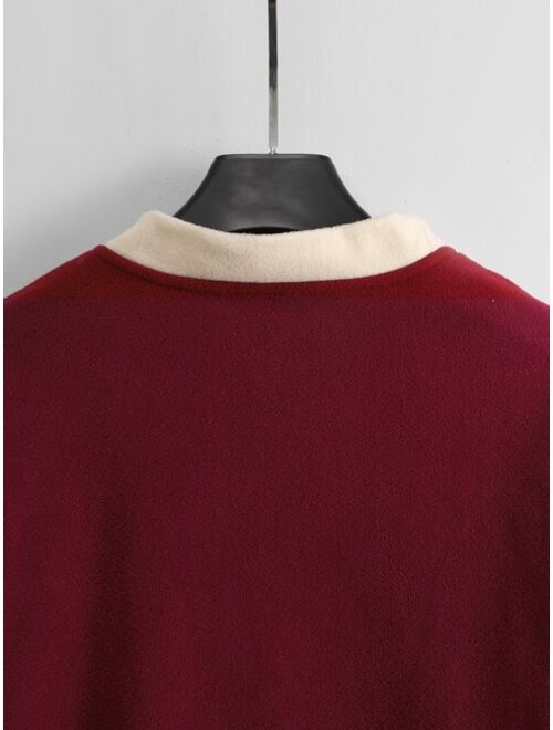 Manfinity Homme Men Color Block Drop Shoulder Sweatshirt