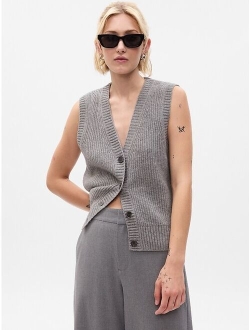 CashSoft Rib Sweater Vest