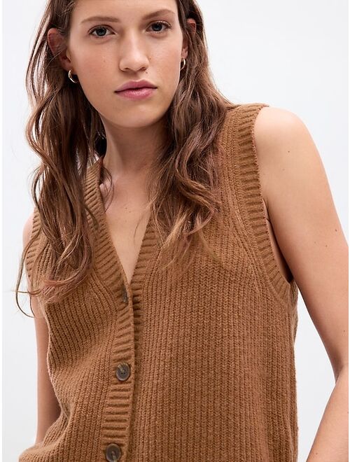 Gap CashSoft Rib Sweater Vest