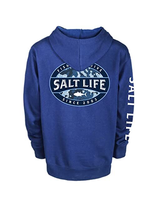 Salt Life Boys' Atlas Badge Classic Fit Hoodie