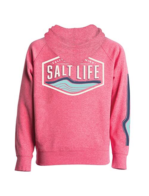 Salt Life Girls' Atlas Badge Classic Fit Hoodie