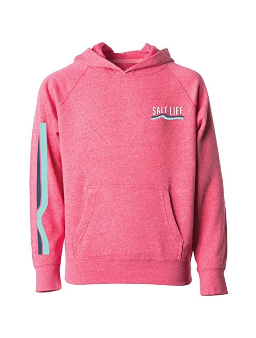 Salt Life Girls' Atlas Badge Classic Fit Hoodie