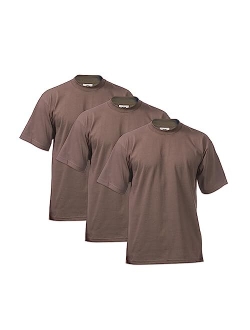 Men's 3-Pack Heavyweight Cotton Short Sleeve Crew Neck T-Shirt