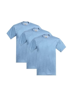 Men's 3-Pack Heavyweight Cotton Short Sleeve Crew Neck T-Shirt