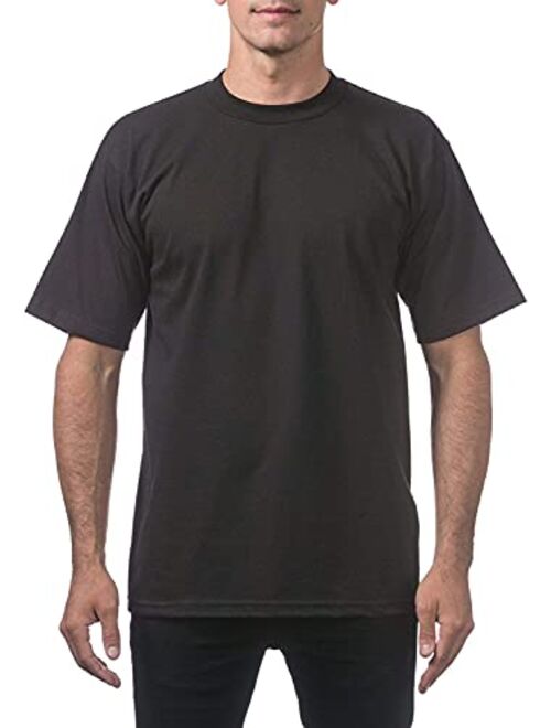 Pro Club Men's 3-Pack Heavyweight Cotton Short Sleeve Crew Neck T-Shirt