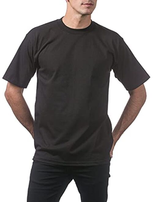 Pro Club Men's 3-Pack Heavyweight Cotton Short Sleeve Crew Neck T-Shirt