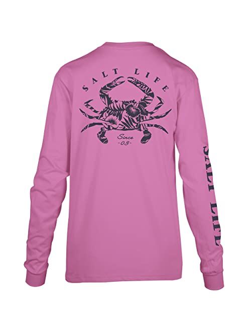 Salt Life womens Crab Tropics Long Sleeve Tee