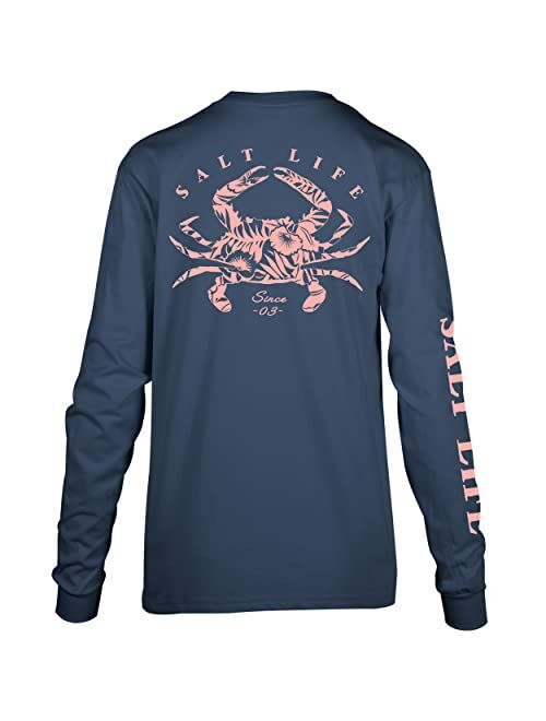 Salt Life womens Crab Tropics Long Sleeve Tee