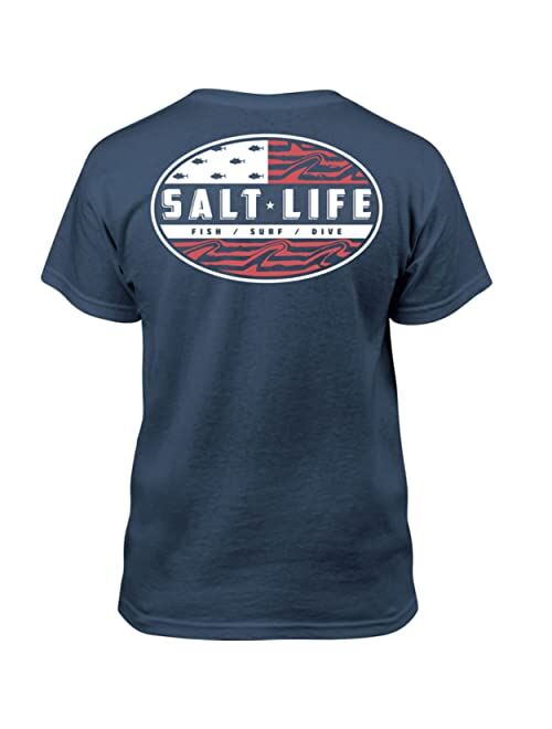 Salt Life Boys' Amerifinz Youth Short Sleeve Tee