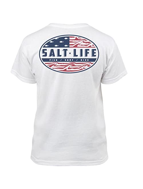 Salt Life Boys' Amerifinz Youth Short Sleeve Tee