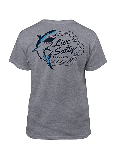 Salt Life Boys' Shark Bite Youth Short Sleeve Tee