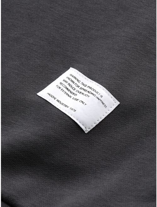 Men Letter Patched Sweatshirt