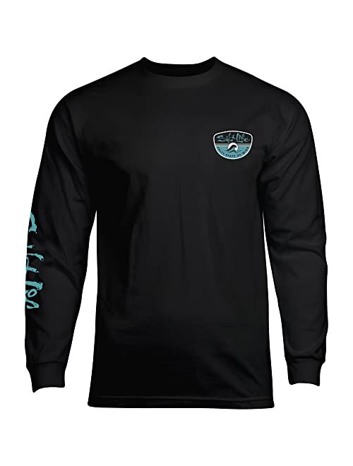 Salt Life Men's Morning Wave Long Sleeve Crew Neck Tee