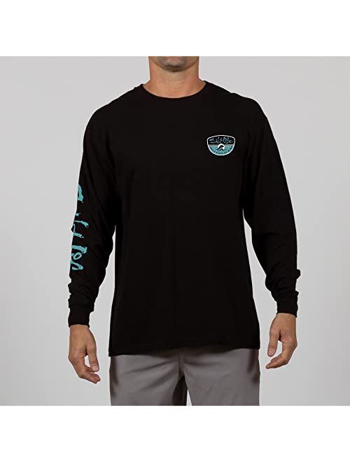 Salt Life Men's Morning Wave Long Sleeve Crew Neck Tee