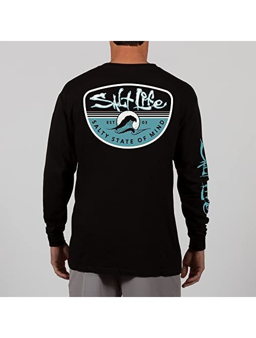 Salt Life Men's Morning Wave Long Sleeve Crew Neck Tee