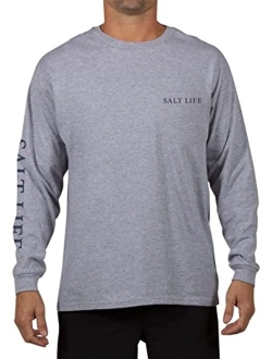 Men's Lobster Tailin Long Sleeve Crew Neck Tee