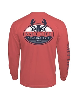 Men's Lobster Tailin Long Sleeve Crew Neck Tee