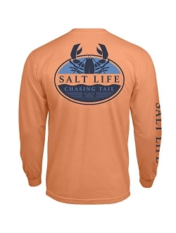 Men's Lobster Tailin Long Sleeve Crew Neck Tee