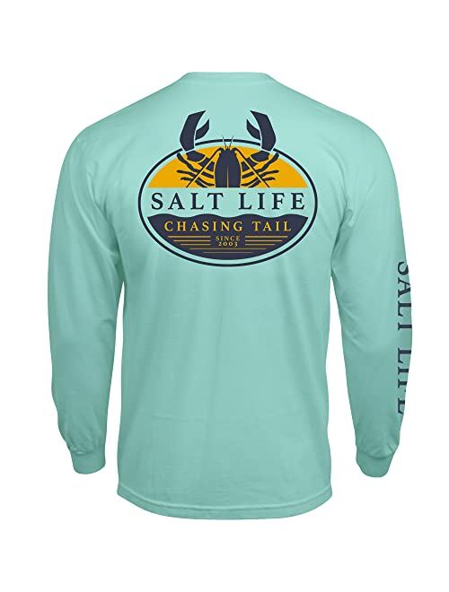 Salt Life Men's Lobster Tailin Long Sleeve Crew Neck Tee