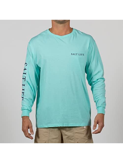 Salt Life Men's Lobster Tailin Long Sleeve Crew Neck Tee