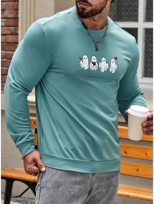 SHEIN Manfinity Homme Men Cartoon Graphic Sweatshirt